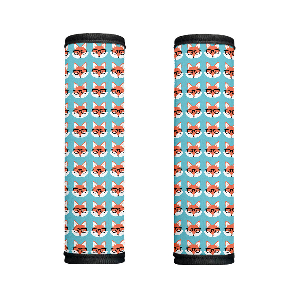 Fox With Glasses Pattern Print Handle Covers