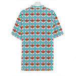 Fox With Glasses Pattern Print Hawaiian Shirt