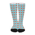 Fox With Glasses Pattern Print Long Socks