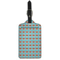 Fox With Glasses Pattern Print Luggage Tag