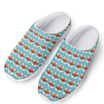 Fox With Glasses Pattern Print Mesh Casual Shoes