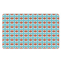 Fox With Glasses Pattern Print Polyester Doormat