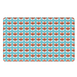 Fox With Glasses Pattern Print Polyester Doormat