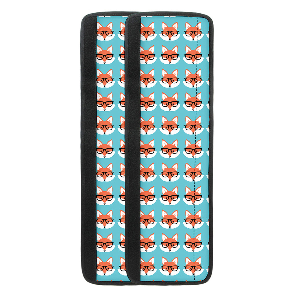 Fox With Glasses Pattern Print Refrigerator Handle Covers