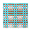 Fox With Glasses Pattern Print Silk Bandana