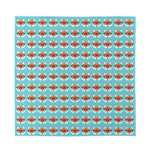 Fox With Glasses Pattern Print Silk Bandana