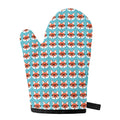 Fox With Glasses Pattern Print Single Oven Mitt