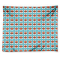 Fox With Glasses Pattern Print Tapestry
