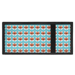 Fox With Glasses Pattern Print Trifold Wallet
