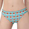 Fox With Glasses Pattern Print Women's Panties