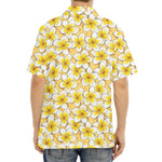 Frangipani Flower Pattern Print Aloha Shirt