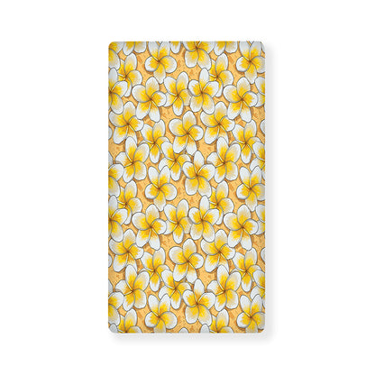 Frangipani Flower Pattern Print Baby Crib Sheet