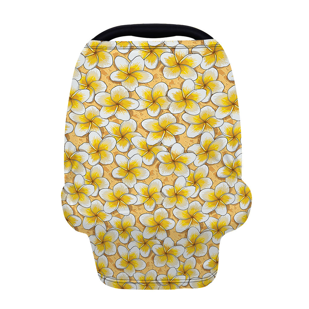 Frangipani Flower Pattern Print Baby Seat Cover