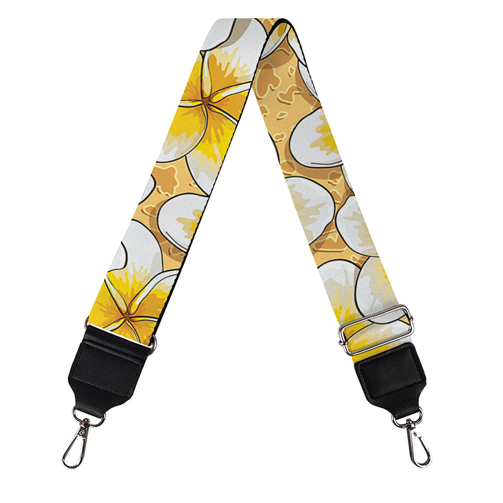 Frangipani Flower Pattern Print Bag Strap