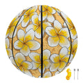 Frangipani Flower Pattern Print Basketball