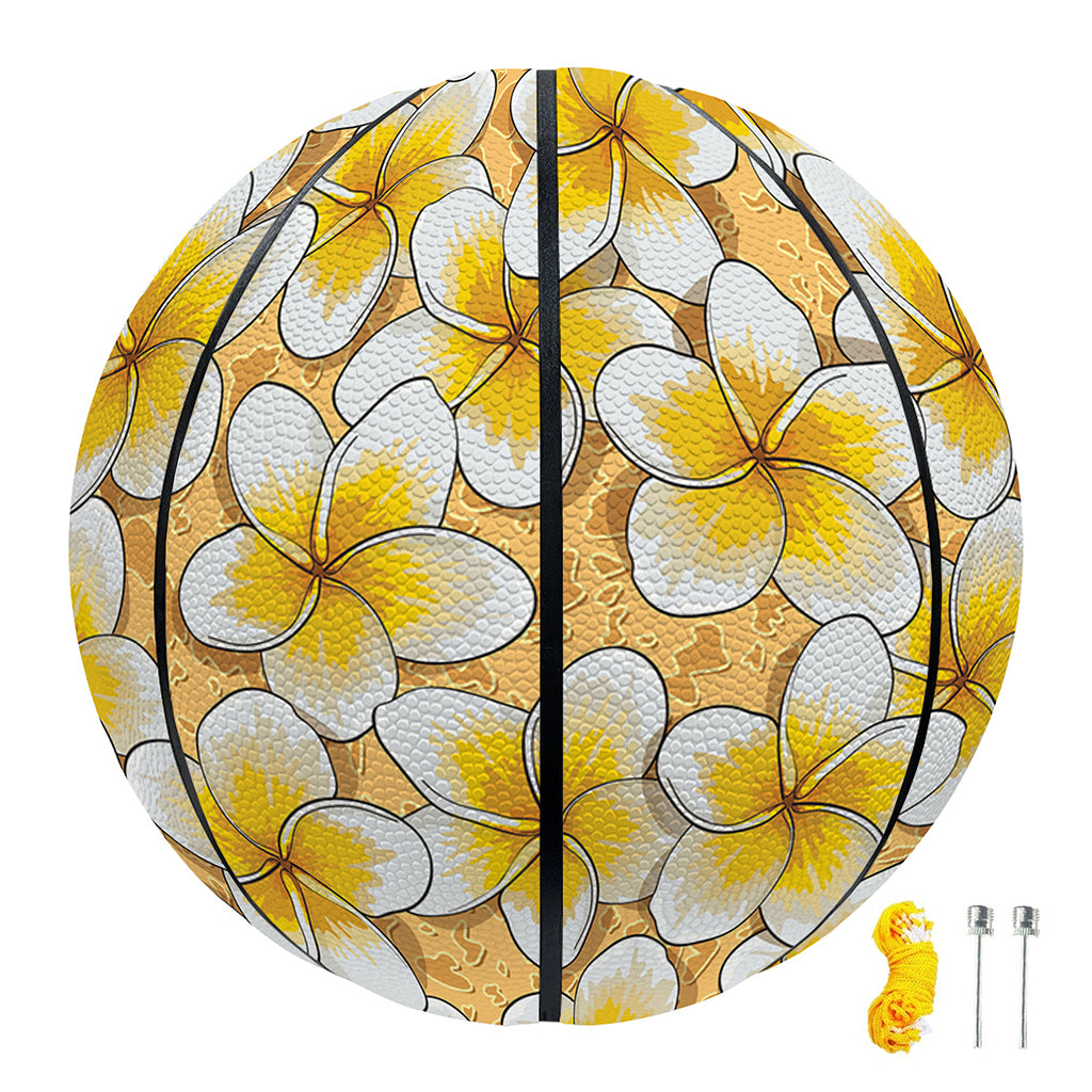 Frangipani Flower Pattern Print Basketball