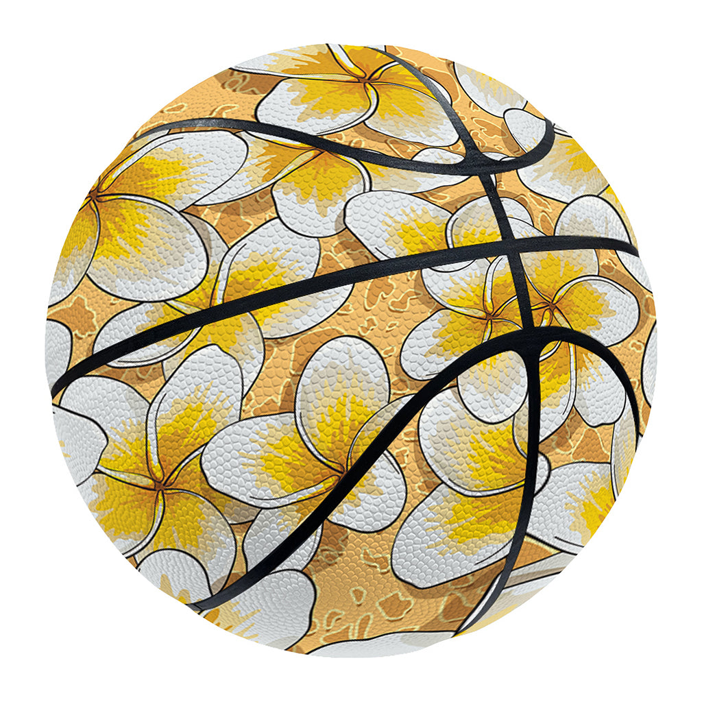 Frangipani Flower Pattern Print Basketball