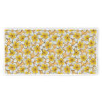 Frangipani Flower Pattern Print Beach Towel