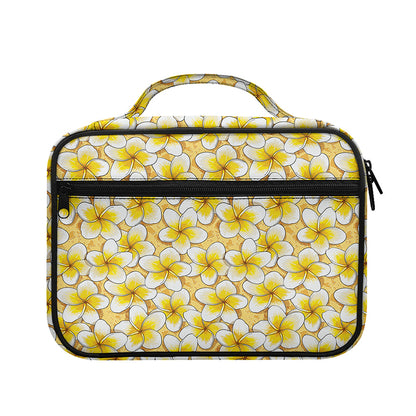 Frangipani Flower Pattern Print Briefcase Bible Bag