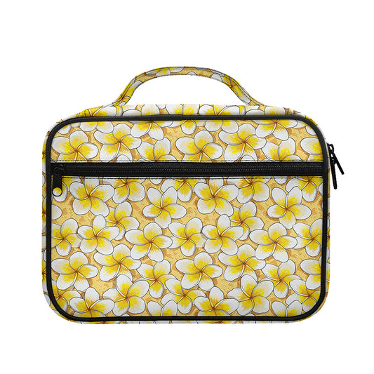 Frangipani Flower Pattern Print Briefcase Bible Bag
