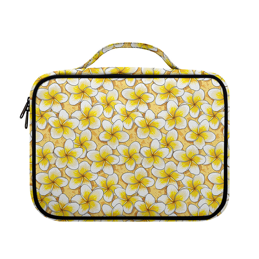 Frangipani Flower Pattern Print Briefcase Bible Bag