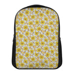 Frangipani Flower Pattern Print Casual Backpack