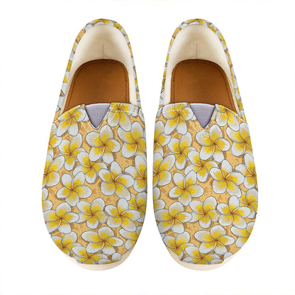 Frangipani Flower Pattern Print Casual Shoes