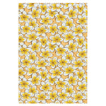 Frangipani Flower Pattern Print Curtain