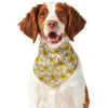 Frangipani Flower Pattern Print Dog Bandana