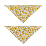 Frangipani Flower Pattern Print Dog Bandana