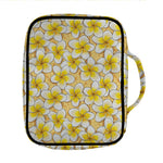 Frangipani Flower Pattern Print Front Pocket Bible Bag