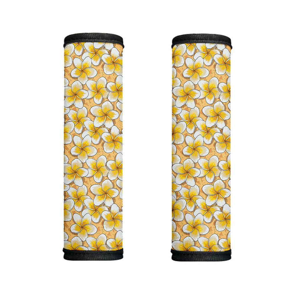 Frangipani Flower Pattern Print Handle Covers