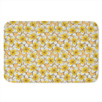 Frangipani Flower Pattern Print Indoor Door Mat
