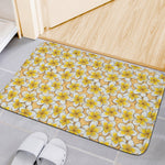 Frangipani Flower Pattern Print Indoor Door Mat