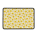 Frangipani Flower Pattern Print Kitchen Mat