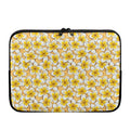 Frangipani Flower Pattern Print Laptop Sleeve