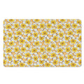 Frangipani Flower Pattern Print Polyester Doormat