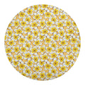 Frangipani Flower Pattern Print Round Blanket