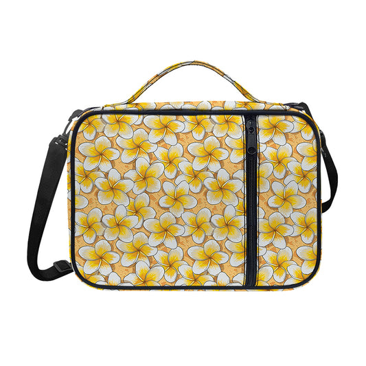 Frangipani Flower Pattern Print Shoulder Strap Bible Bag