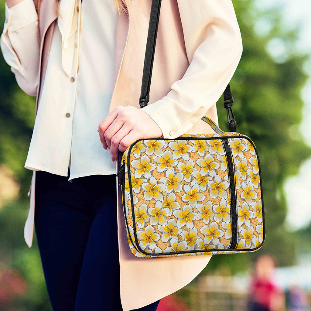 Frangipani Flower Pattern Print Shoulder Strap Bible Bag