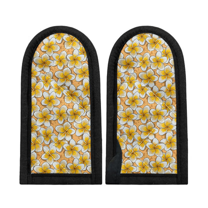 Frangipani Flower Pattern Print Skillet Handle Cover