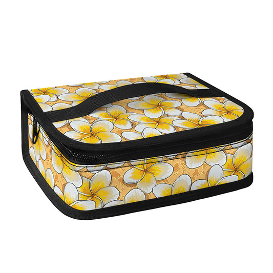 Frangipani Flower Pattern Print Small Lunch Bag