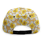 Frangipani Flower Pattern Print Snapback Cap