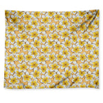 Frangipani Flower Pattern Print Tapestry