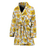 Frangipani Flower Pattern Print Women's Bathrobe