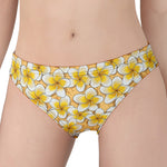 Frangipani Flower Pattern Print Women's Panties