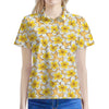 Frangipani Flower Pattern Print Women's Polo Shirt