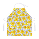 Frangipani Flower Print Adjustable Apron