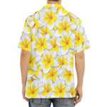 Frangipani Flower Print Aloha Shirt