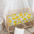 Frangipani Flower Print Baby Crib Sheet